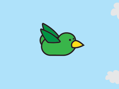 Flying bird by Dave Woodall on Dribbble