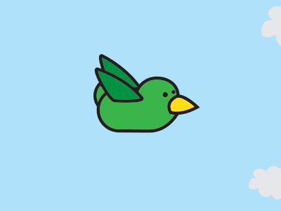 Flying bird animation