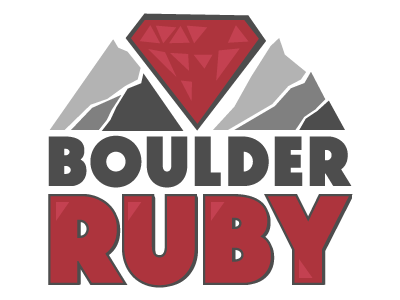 Boulder Ruby Logo illustrator logo