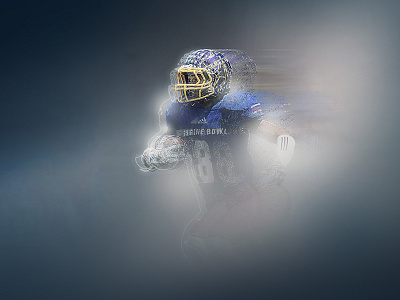 Blue Football concept