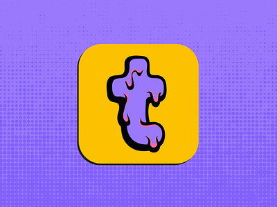 Tumblr App Icon app app design app icon app icon design icon icon design lettering tumblr vector