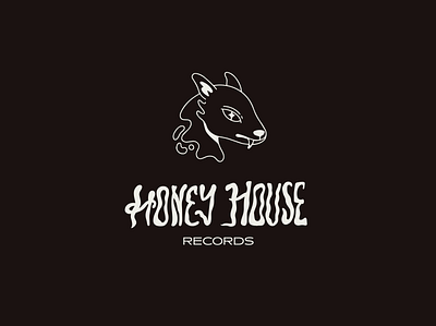 logo and brand mark design for Honey House Records animal logo branding illustration logo logo design recording studio recording studio logo