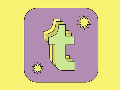 tumblr mobile app icon concept - starry