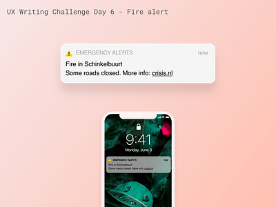 UX Writing Challenge - Day 6 alert danger notification ux writing ux writing challenge