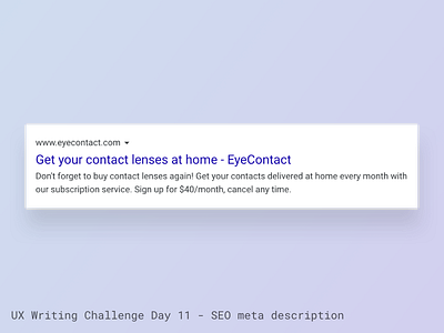 UX Writing Challenge - Day 11 seo ux writing ux writing challenge