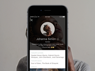 BookUp - User Profile 006 app ios user profile