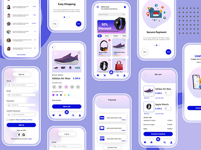 Ecommerce App app branding graphic design typography ui ux