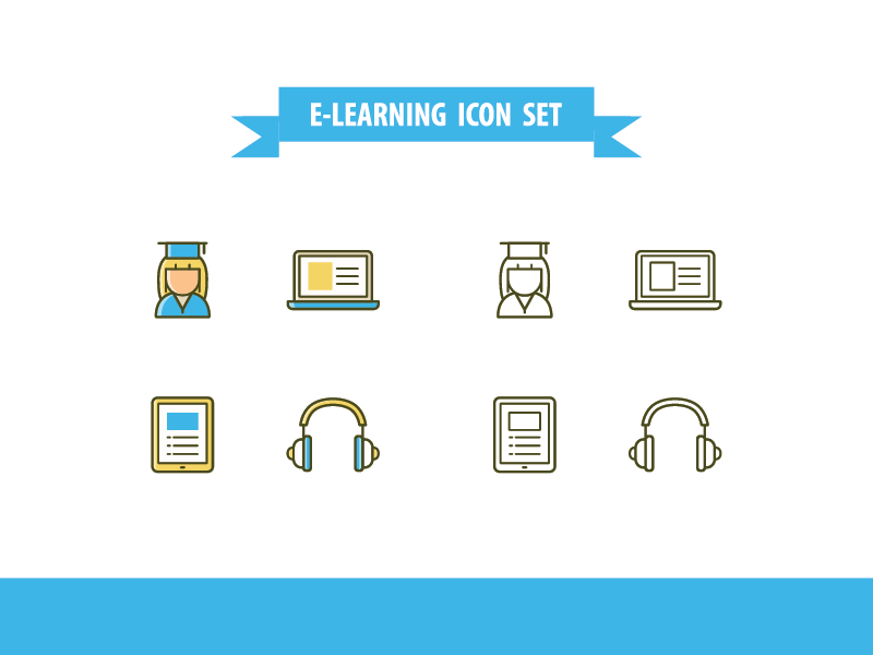 ICON | E-Learning school icon e-learning icon education icon university school study e-learning education icon