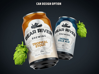 Bear River Brewing Design 3d animation bear river brewing design branding graphic design label design logo motion graphics packaging design