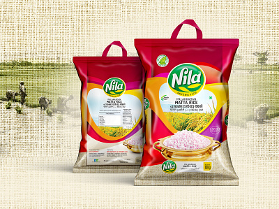 Nila Sortex Rice Package design animation branding design graphic design illustration label design logo motion graphics packaging design ui