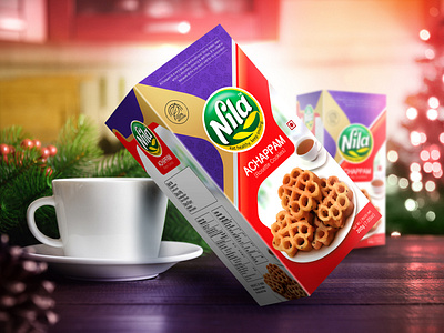 Nila Achappam Rosette Cookies Package Design