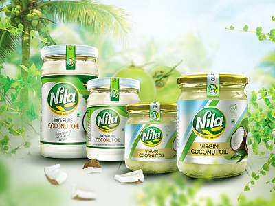 Nila Coconut Oil Package design