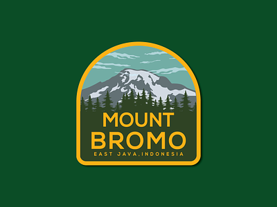 Mount Bromo animation branding bromo design east java flag flat vector graphic design illustration indonesia logo mount bromo ui ux vector