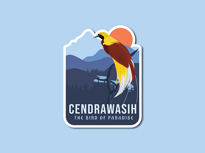 Cendrawasih The Bird Of Paradise bird birdofparadise cendrawasih design flag graphic design illustration logo papua tatto ui ux vector
