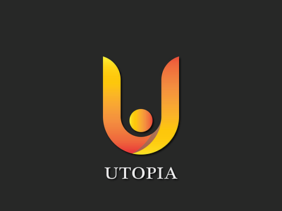 Utopia Logo 3d graphic design logo ui