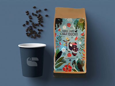 Coffee Packaging charecter design illustration logo packaging resoborg toucan