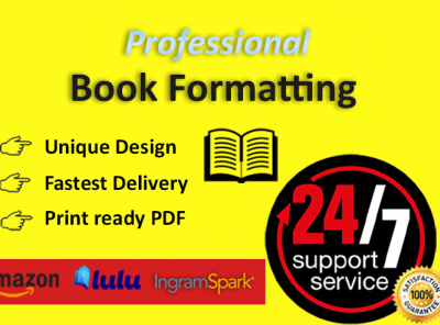 Professional Book Formatting Service graphic design