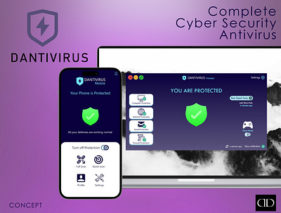 Antivirus UI Design anti virus antivirus app branding concept design graphic design illustration simple ui ux