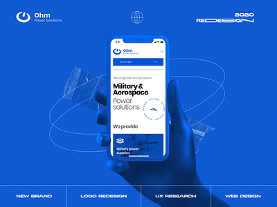 Ohm Power Solution — Redesign blue brand design brand identity branding logo mindmap mobile plastic power redesign ui ux ux ui web website wireframe