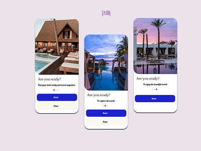 Hotel app UI app design graphic design ui ux