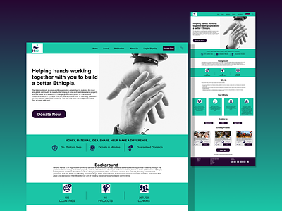 Helping Hands Web design