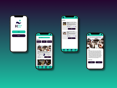 Helping Hands Mobile App Design