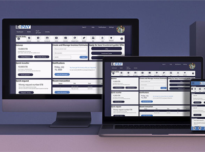 E-PAY Online Banking design e pay graphic design logo online banking responsive web design ui ui design uiux ux ux design web design