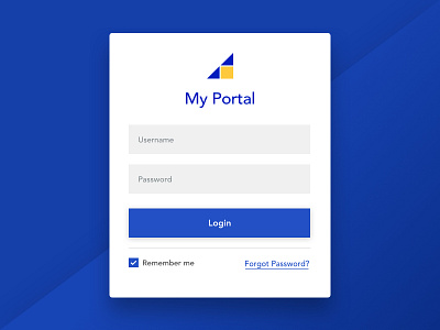Simple Login buttons concept fields homepage login password ui username ux