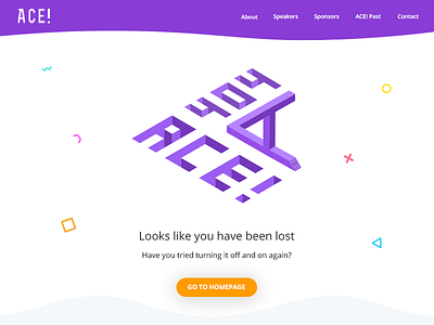 Isometric 404 Page