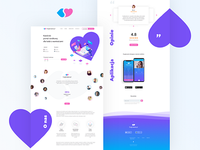 Dating Landing Page dating illustration landing mainpage page ui ux web website