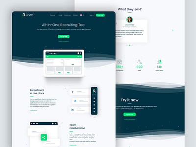 Recruitify - Landing Page