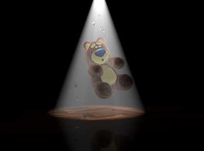 3D Teddy Bear UFO abduction 4d c4d cinema cinema 4d cinema4d design motion design motion graphics motiongraphics redhsift