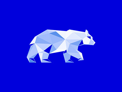 Bear design geometric graphic svg