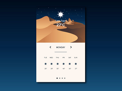 Weather App hot place app design graphic mobile weather