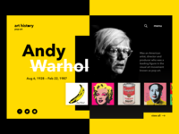 Pop Art Website Concept