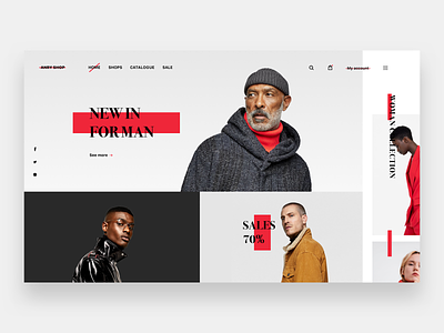 E-commerce website 👩‍💻 apple asos branding clothes design e-commerce ecommerce flat logo main page typography ui ux web website zara