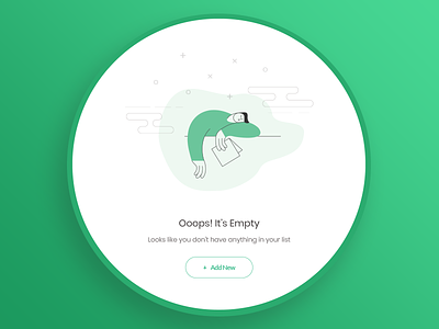 Empty List empty list empty screen illustration new screen ui