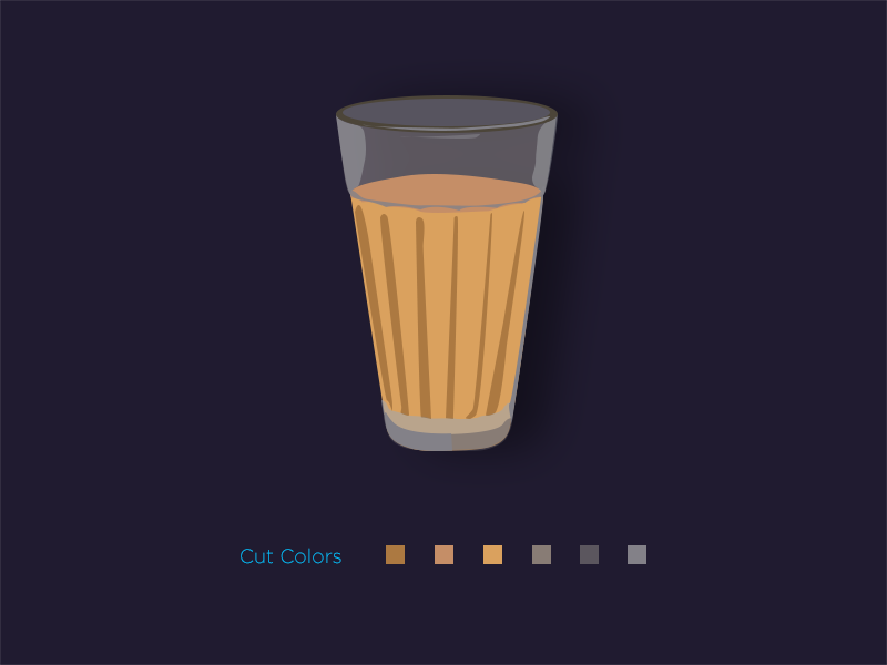 Tea Glass illustration by saha on Dribbble