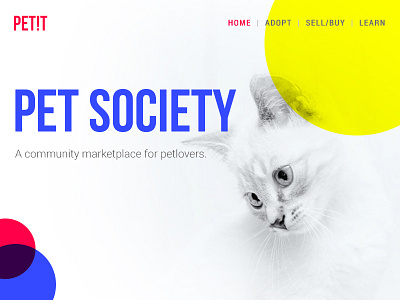 Landing page pet pet adoption pet business pet care petshop