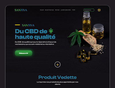 CBD Website Design cbd santiva website