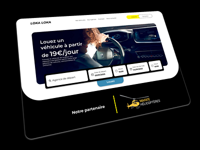 Rental Car Website Design website