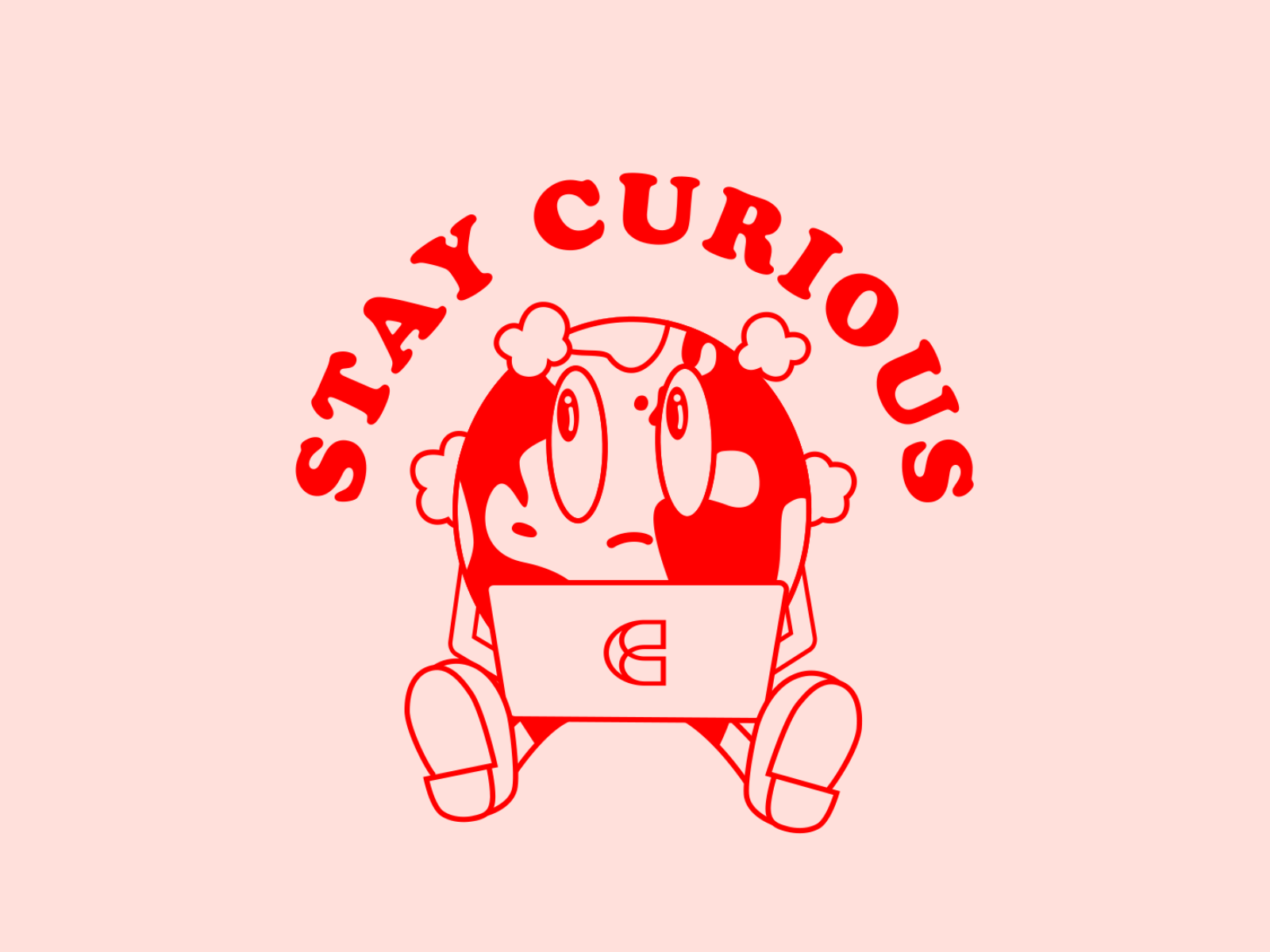Stay Home, Stay Curious 2d after effects aftereffects animation charater charater design design globe illustration motion graphics vector