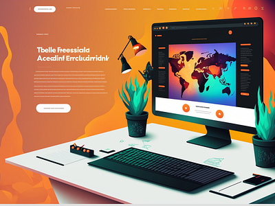 Animated Home Setup Website Design design graphic design ui