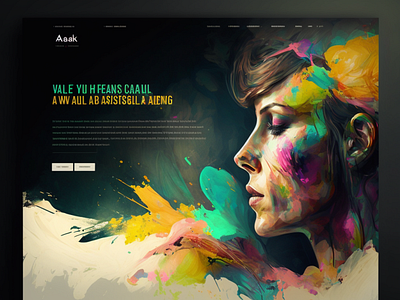 Art Website Design design graphic design ui