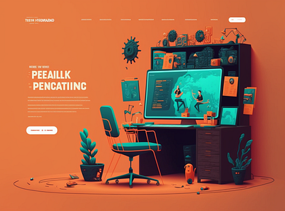 Animated Website Design design graphic design ui