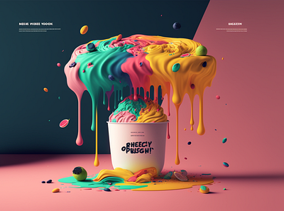 Frozen Yoghurt Landing Page design graphic design ui