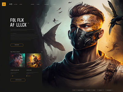 Gaming Website Design design graphic design ui