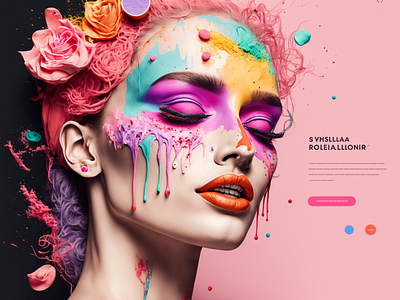 Makeup Brand Website Design design graphic design ui