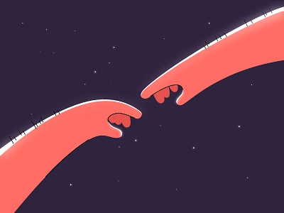 The Creation of Adam 2019 @pictodesignstudio adam animation art branding character dribbble feel galaxy god hand illustration minimal motion design motion graphics picto touch trending vivekraj