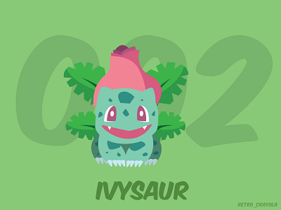 Ivysaur 90s gaming adobe adobe illustrator design gaming graphic design illustration illustrator nintendo pokemon pokemon art